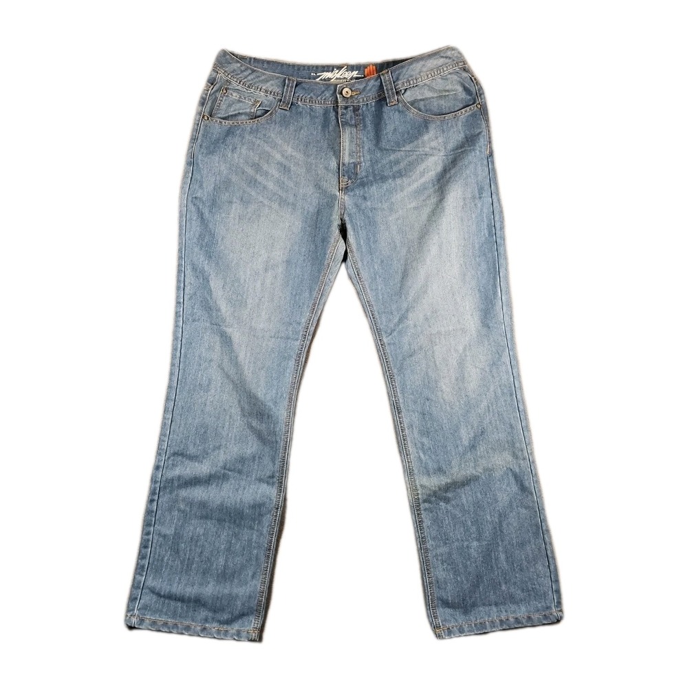 Miskeen Originals Jeans Blue Relaxed Straight 💯 Cotton‎ Y2K Hip Hop Mens 40x34
